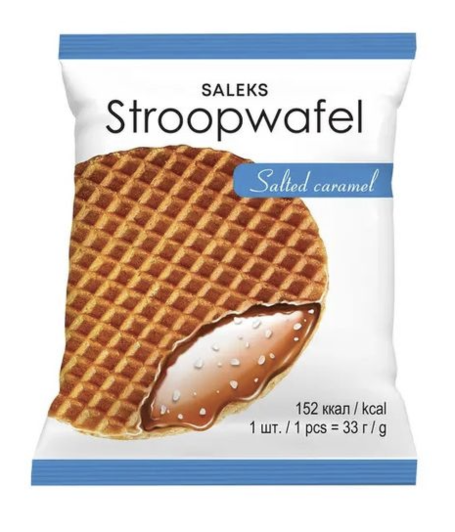 Вафлі Сироп Лагом із солоною карамельною начинкою 33г